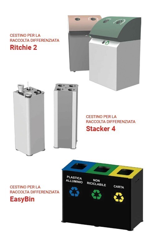 contenitori raccolta differenziata